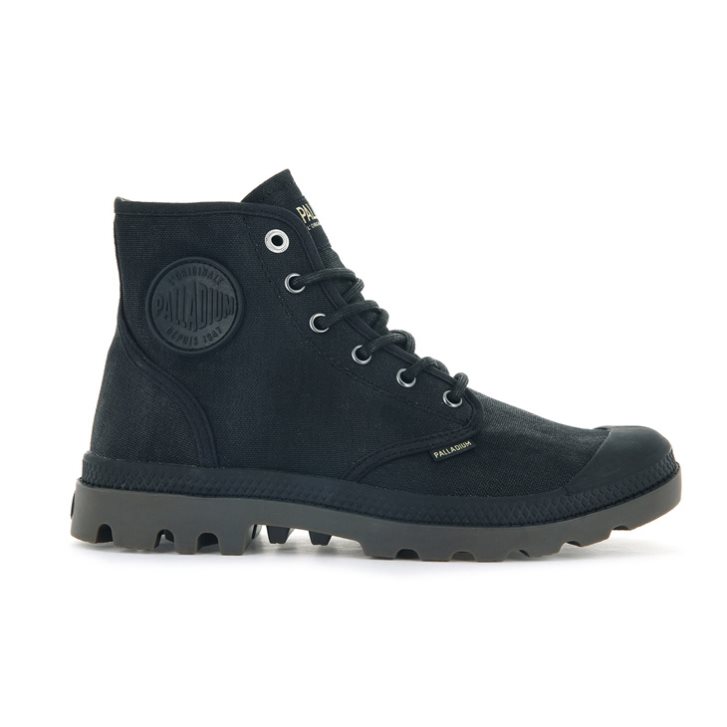 Bottes Palladium Pampa Hi WAX Femme Noir | FR EGK021D